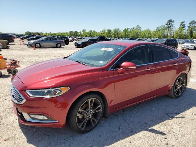 Lot #2461874223 2017 FORD FUSION TIT salvage car