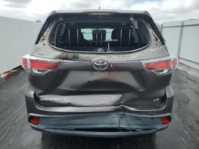 VIN 5TDZKRFH4ES004611 2014 Toyota Highlander, LE no.6