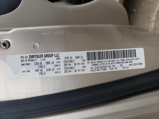 2014 Chrysler Town & Country Touring VIN: 2C4RC1BG7ER271102 Lot: 45837124