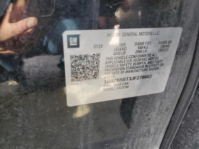 2018 CHEVROLET MALIBU LS - 1G1ZB5ST3JF278663