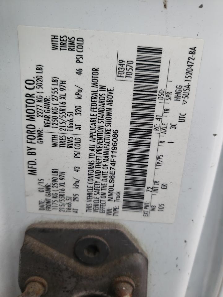 NM0LS6E74F1196086 2015 Ford Transit Connect Xl