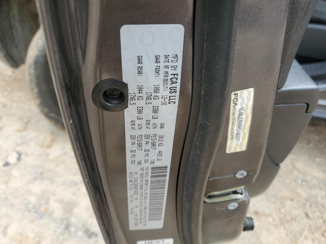 1C4NJCBA9HD146931 2017 Jeep Compass Sport