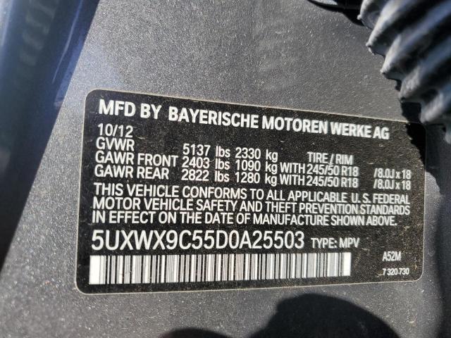 VIN 5UXWX9C55D0A25503 2013 BMW X3, Xdrive28I no.13