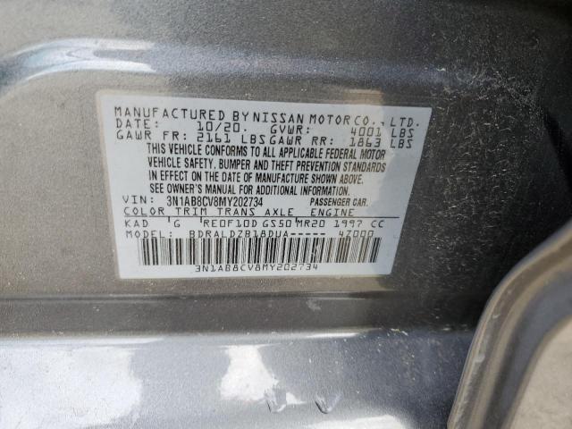 2021 NISSAN SENTRA SV - 3N1AB8CV8MY202734