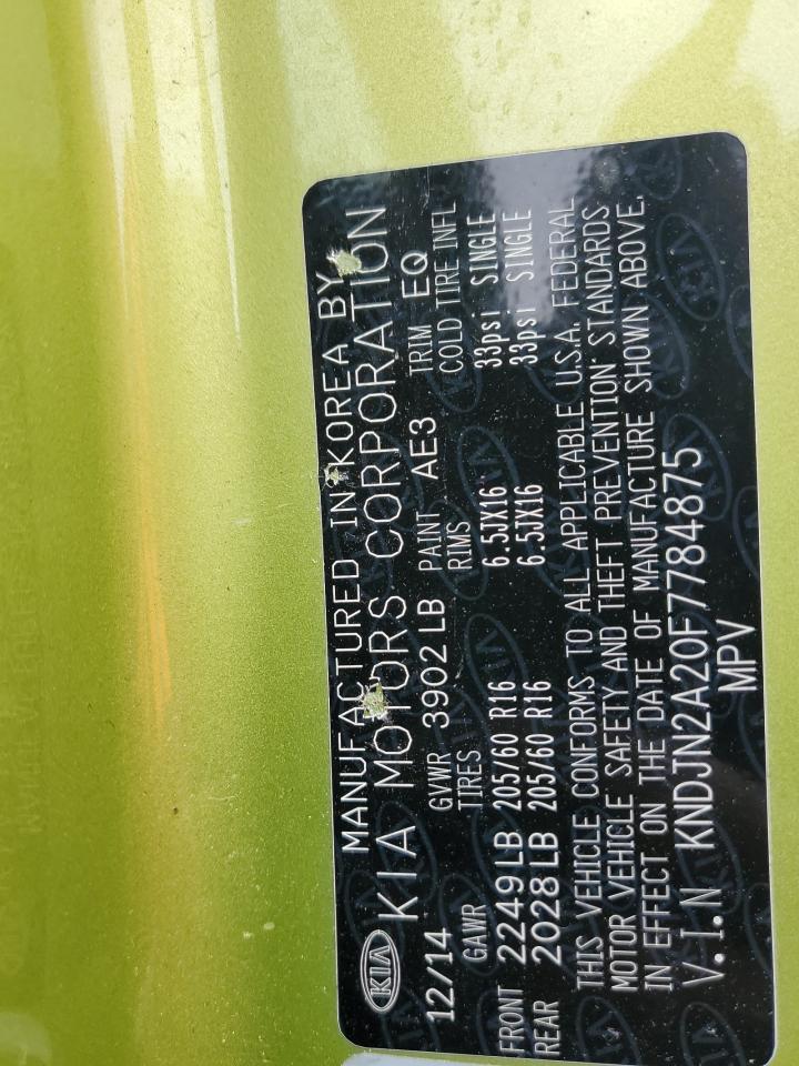 KNDJN2A20F7784875 2015 Kia Soul