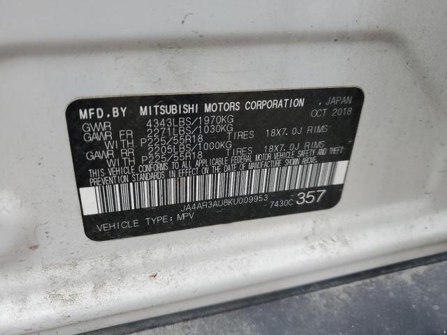 2019 MITSUBISHI OUTLANDER - JA4AR3AU8KU009953