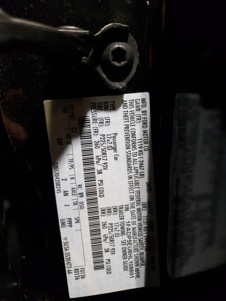 1FADP5EU8HL108601 FORD CMAX 2017