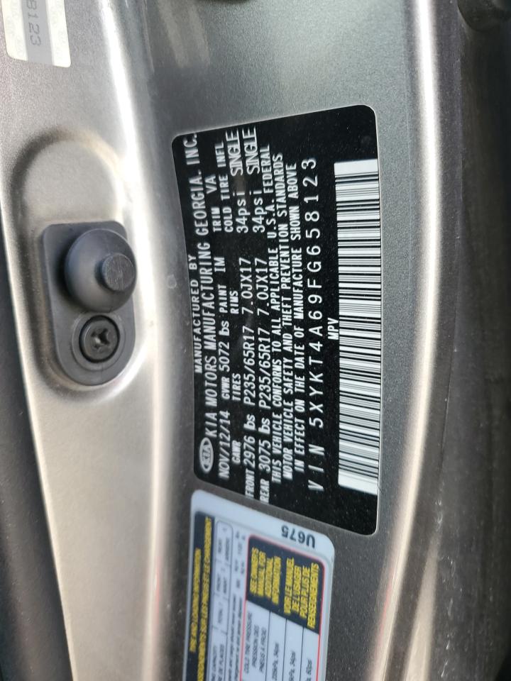 5XYKT4A69FG658123 2015 Kia Sorento Lx 5XYKT4A69FG658123 2015 Kia Sorento Lx