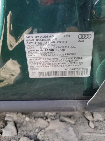 2018 AUDI Q5 PRESTIG WA1CNAFY0J2125808