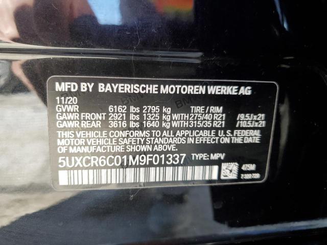 VIN 5UXCR6C01M9F01337 2021 BMW X5, Xdrive40I no.13