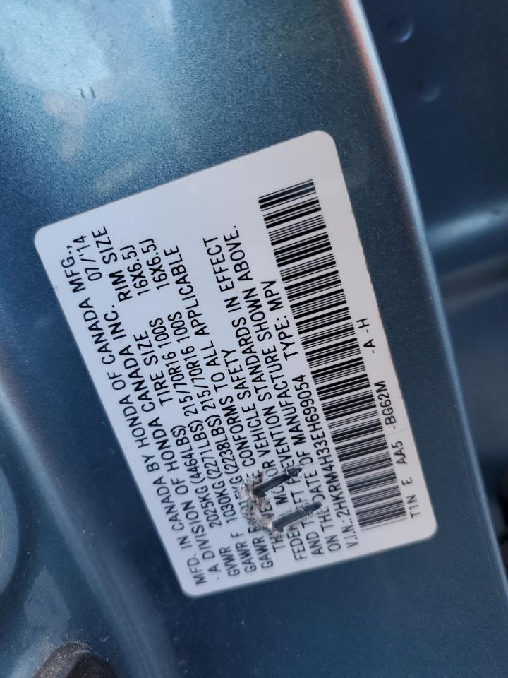 2HKRM4H33EH699054 2014 Honda Cr-V Lx