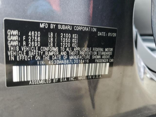 2020 SUBARU LEGACY 4S3BWAB67L3018416