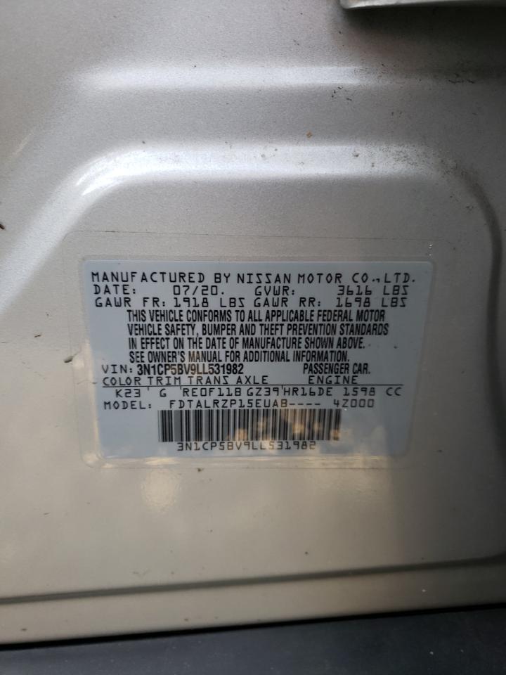 3N1CP5BV9LL531982 NISSAN KICKS 2020