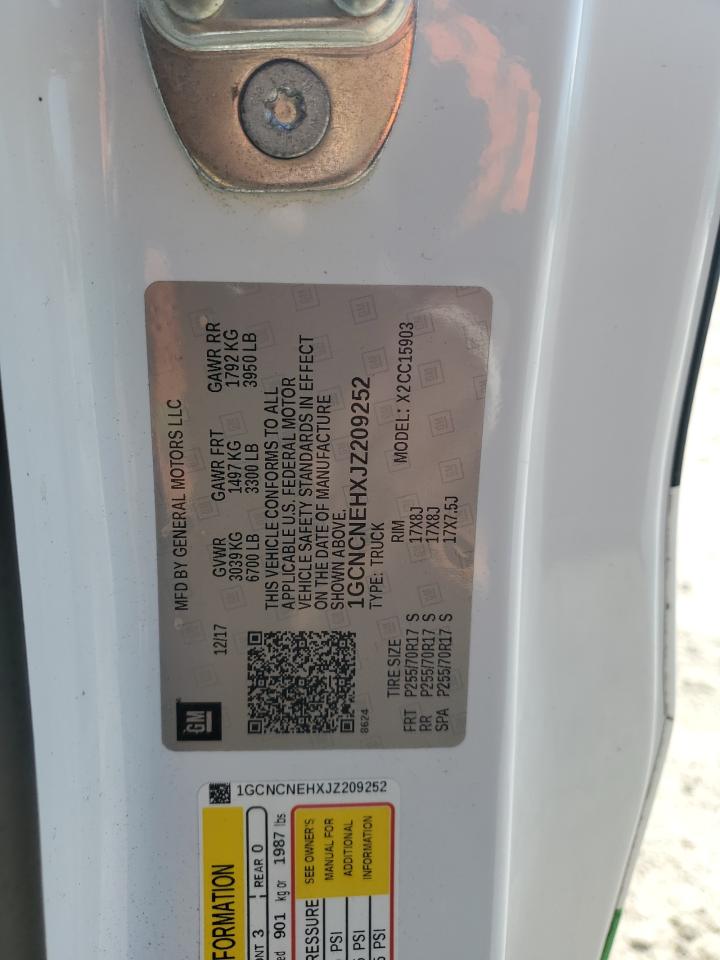 1GCNCNEHXJZ209252 CHEVROLET ALL Models 2018