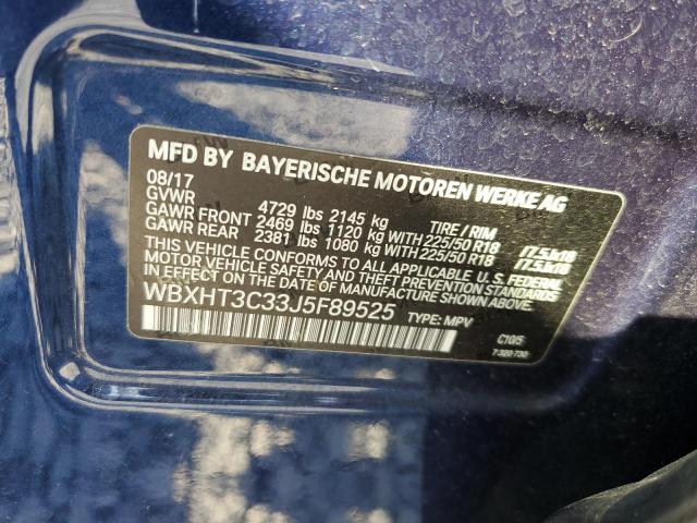  BMW X1 2018 Синий