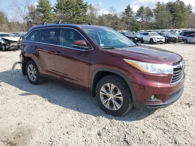 VIN 5TDJKRFH6FS206221 2015 Toyota Highlander, Xle no.4