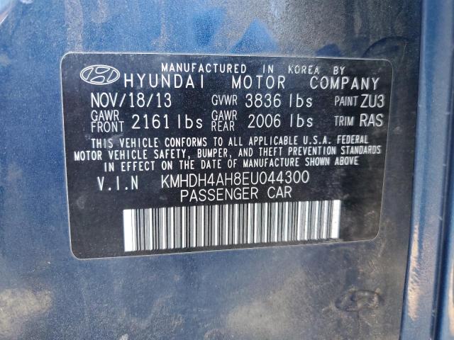 2014 Hyundai Elantra Se VIN: KMHDH4AH8EU044300 Lot: 45367754