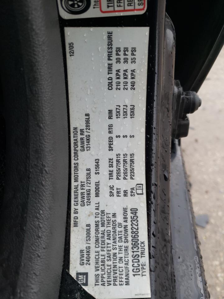 1GCDS136068223540 2006 Chevrolet Colorado