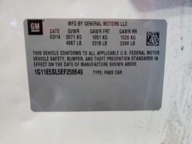 2014 Chevrolet Malibu 2Lt VIN: 1G11E5SL5EF258649 Lot: 48804964