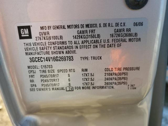 2006 Chevrolet Silverado C1500 VIN: 3GCEC14V16G269783 Lot: 48422374