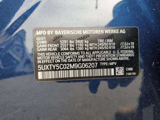 2021 BMW X3 xDrive30I VIN: 5UXTY5C02M9G06207 Lot: 48224954