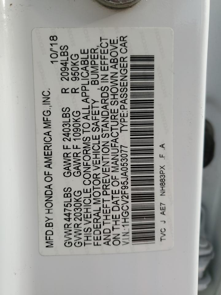 1HGCV2F95JA053077 HONDA ACCORD 2018