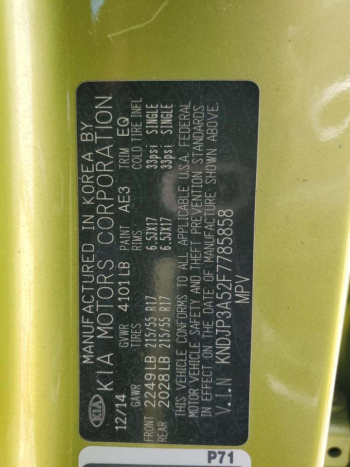 KNDJP3A52F7785858 2015 Kia Soul +