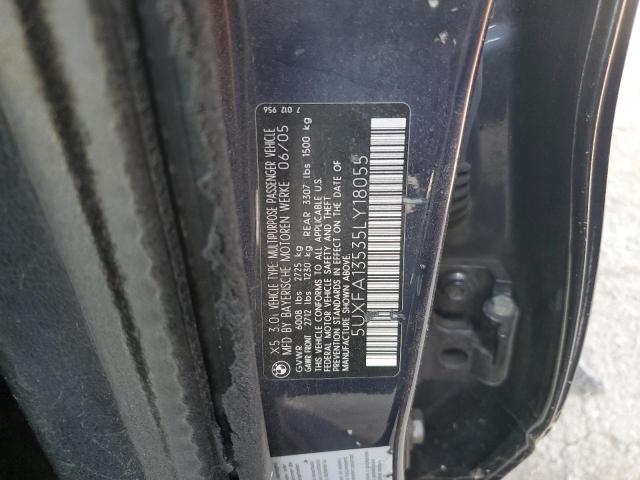 Lot #2421255969 2005 BMW X5 3.0I salvage car