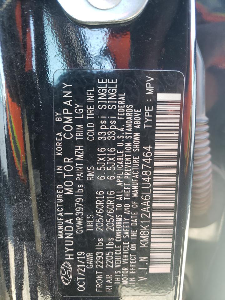 KM8K12AA6LU487464 2020 Hyundai Kona Se