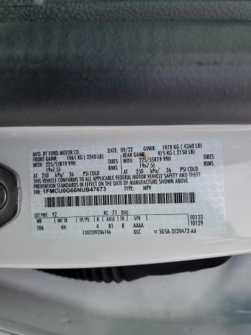 2022 FORD ESCAPE SE - 1FMCU0G66NUB47673