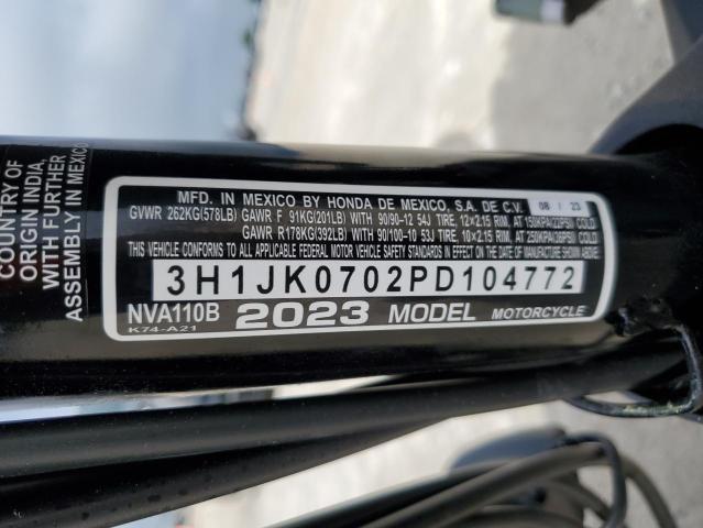 2023 HONDA NVA110 B - 3H1JK0702PD104772