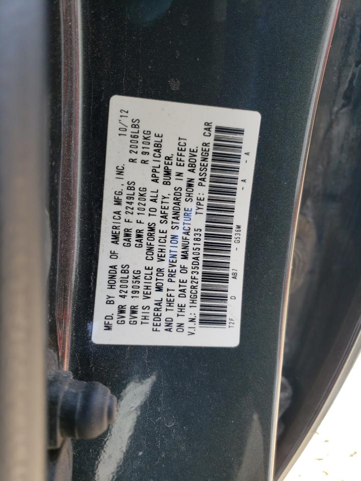 1HGCR2F35DA051835 2013 Honda Accord Lx