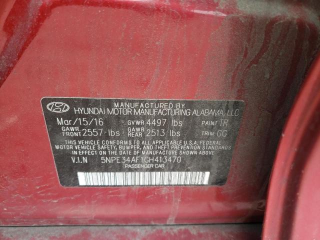 2016 HYUNDAI SONATA SPO - 5NPE34AF1GH413470