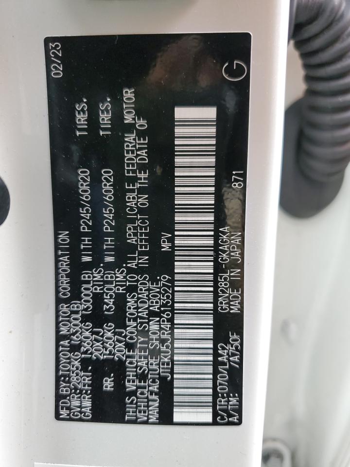 JTEKU5JR4P6135279 TOYOTA 4RUNNER 2023