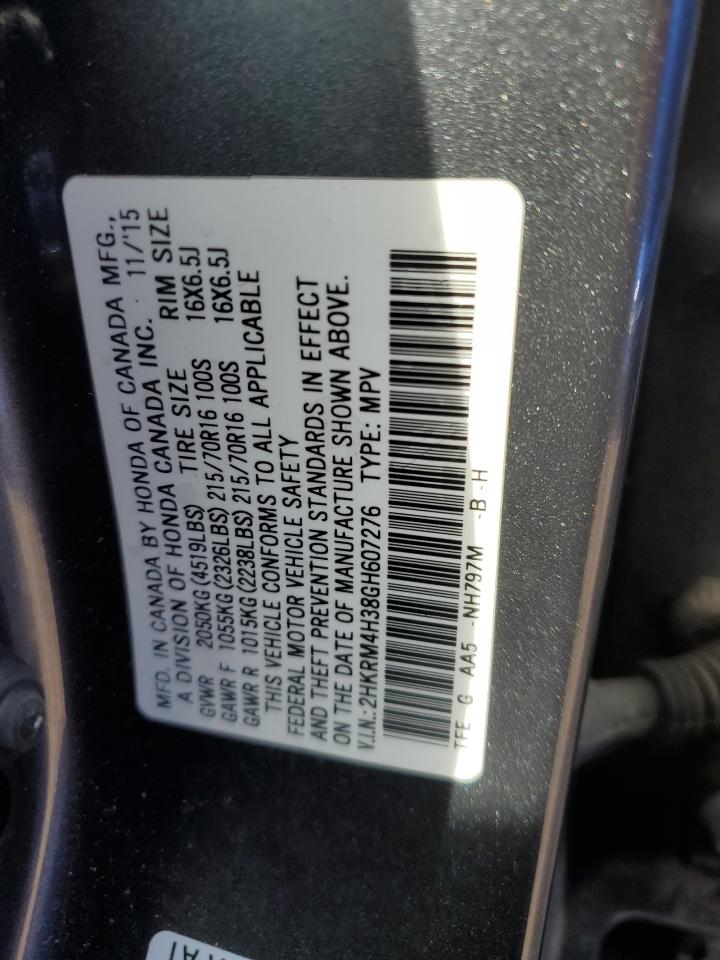 2HKRM4H38GH607276 2016 Honda Cr-V Lx