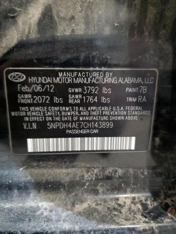 2012 HYUNDAI ELANTRA GL - 5NPDH4AE7CH143899