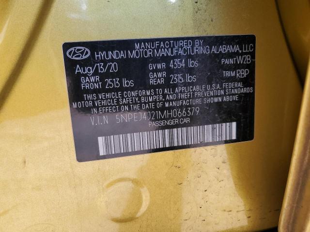 2021 HYUNDAI SONATA SEL - 5NPEJ4J21MH066379