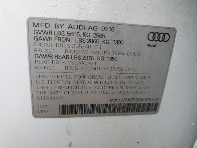 VIN WA1W7AFP3HA055123 2017 Audi Q5, Prestige S-Line no.12