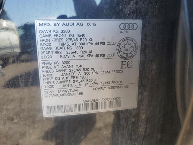 2015 AUDI Q7 TDI PRE WA1WMCFEXFD030038