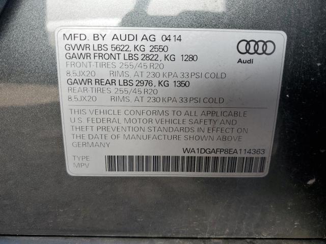 VIN WA1DGAFP8EA114363 2014 Audi Q5, Premium Plus no.13