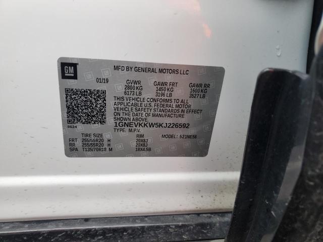 2019 CHEVROLET TRAVERSE P - 1GNEVKKW5KJ226592