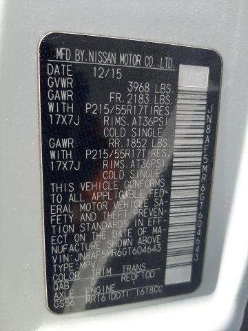 2016 NISSAN JUKE S - JN8AF5MR6GT604643