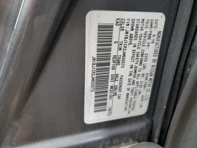 2018 NISSAN ROGUE SPOR - JN1BJ1CR2JW600073
