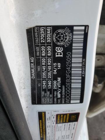 2015 MERCEDES-BENZ GLK 250 BL - WDCGG0EB3FG425050