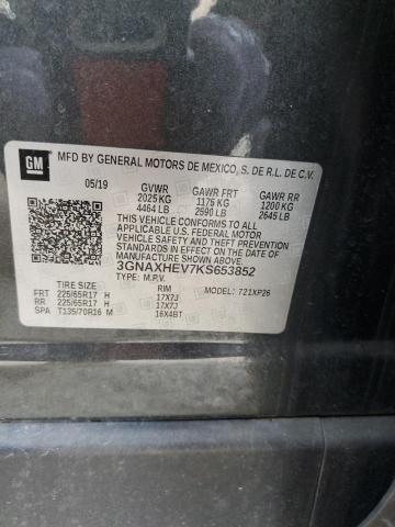Lot #2459795043 2019 CHEVROLET EQUINOX LS salvage car