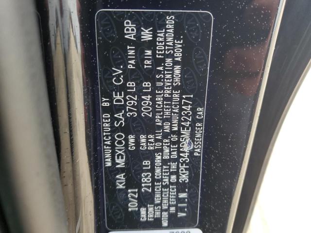 2021 KIA FORTE GT L - 3KPF34AD5ME423471