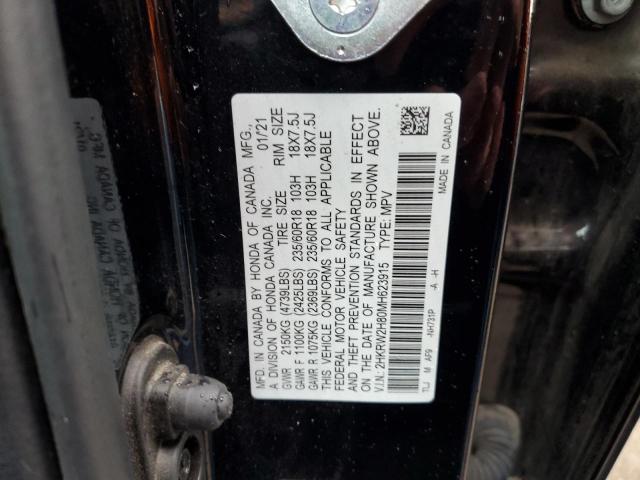 2021 Honda Cr-V Exl VIN: 2HKRW2H80MH623915 Lot: 46425044