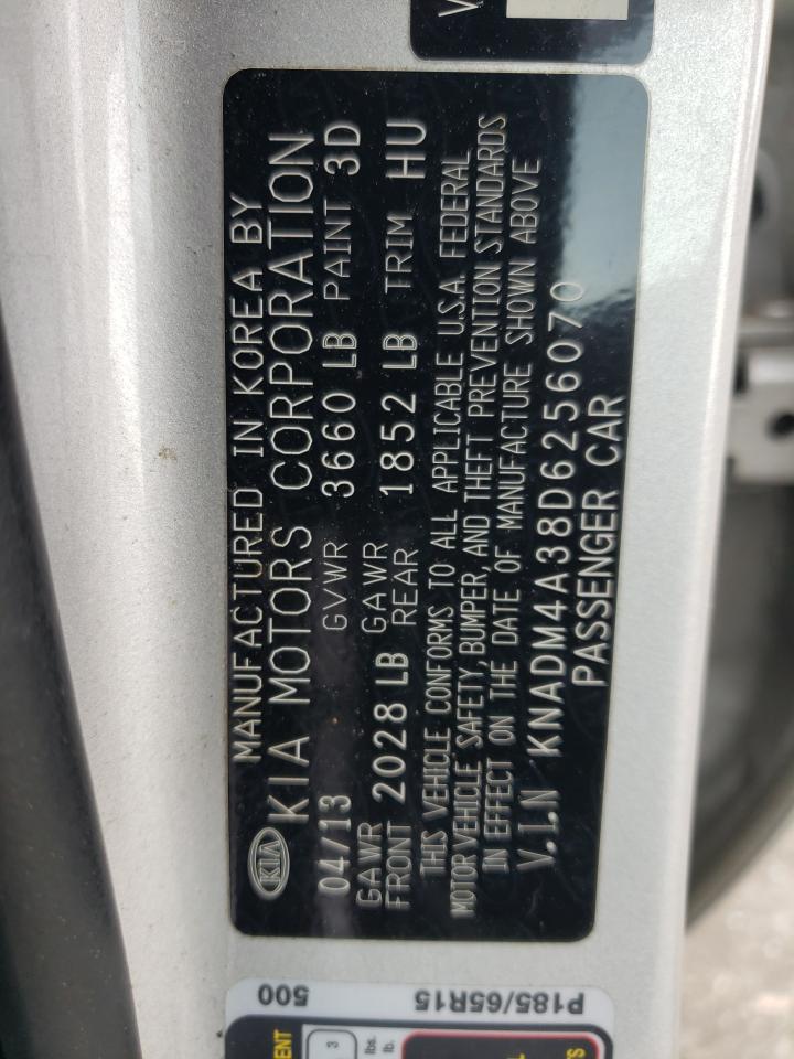 KNADM4A38D6256070 2013 Kia Rio Lx