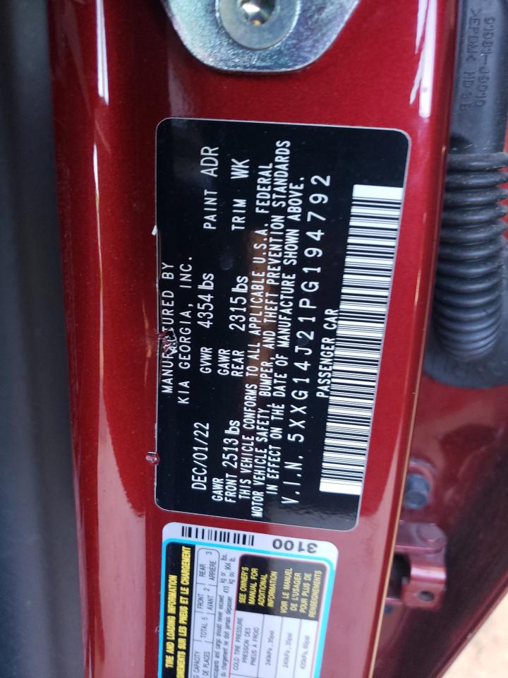 5XXG14J21PG194792 2023 Kia K5 Lxs