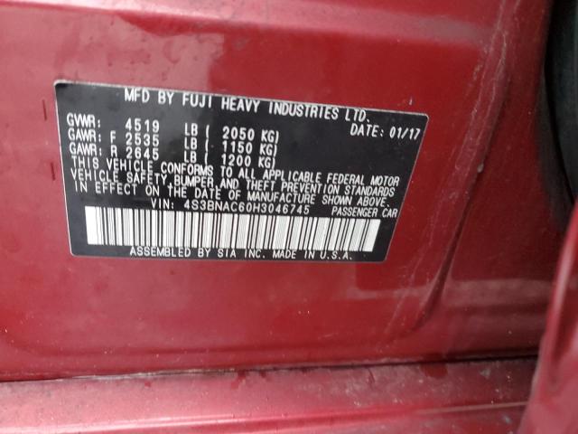2017 SUBARU LEGACY 2.5 - 4S3BNAC60H3046745